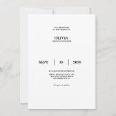 Test Invitation 招待状 (正面)