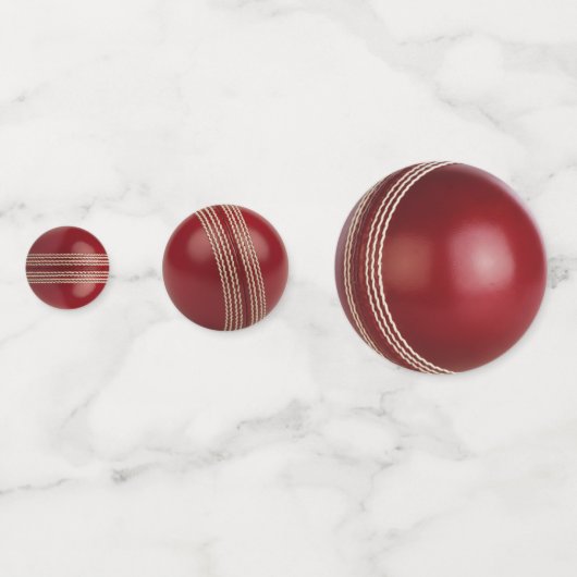 Test Match Red Cricket Ball コンフェッティ (裏面)