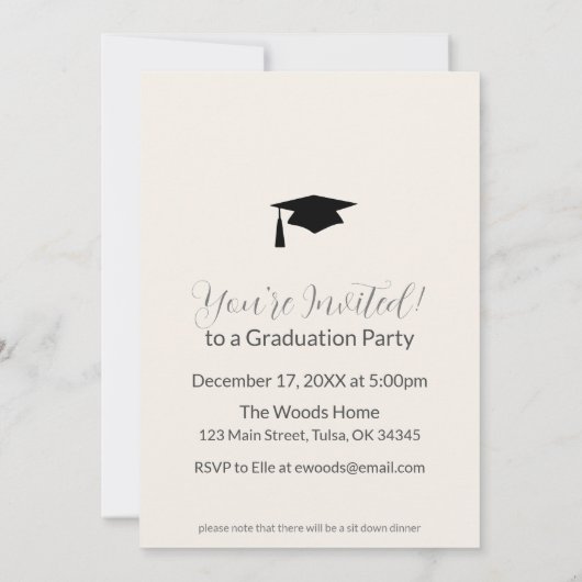 test party 招待状 (裏面)