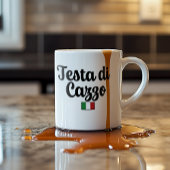 Testa Di Cazzo - 面白いイタリア人のジョークギフト コーヒーマグカップ
