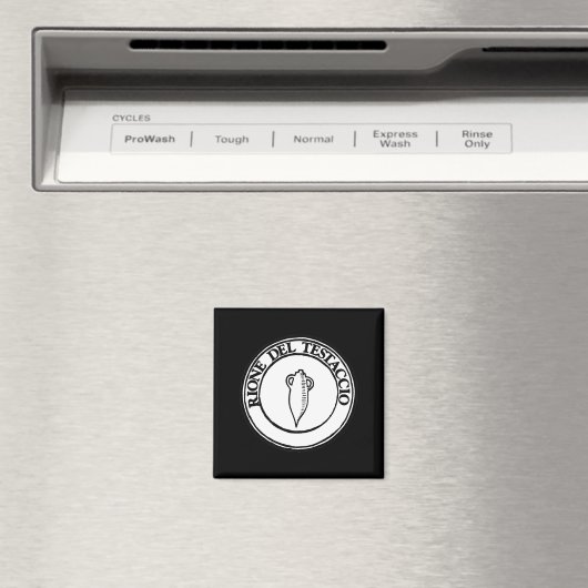 Testaccio District - Symbol Of The Districts Of Ro マグネット (インサイチュ (食洗機))