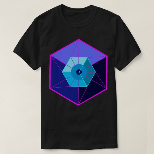 Testeract 4D Hypercube Tシャツ (デザイン正面)