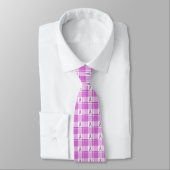 Testicular Cancer Awareness Plaid Purple Ribbon ネクタイ (タイ)