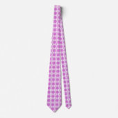 Testicular Cancer Awareness Plaid Purple Ribbon ネクタイ (正面)