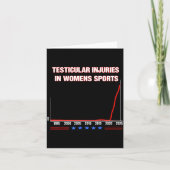 Testicular Injuries In Womens Srts Funny Saying Me カード (正面)