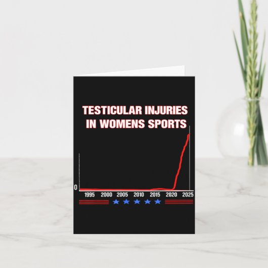 Testicular Injuries In Womens Srts Funny Saying Me カード (正面)