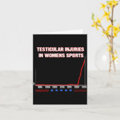 Testicular Injuries In Womens Srts Funny Saying Me カード (黄色い花)
