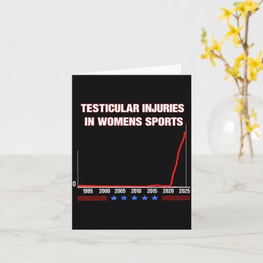 Testicular Injuries In Womens Srts Funny Saying Me カード (黄色い花)