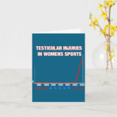 Testicular Injuries In Womens Srts Funny Saying Me カード (黄色い花)