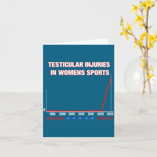 Testicular Injuries In Womens Srts Funny Saying Me カード (黄色い花)