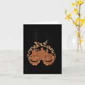 Testing Coordinator Shirt Funny Messy Bun Test Day カード (黄色い花)