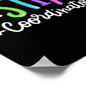 Testing Coordinator Test Day Exam Motivational Squ ポスター (角)