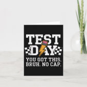 Testing Day Bruh No Cap Motivation  カード (正面)