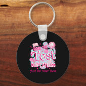 Testing Day Rock The Test Motivational For Teacher キーホルダー (正面)
