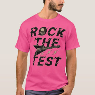 Testing Day Teacher Rock the Test Guitar Teacher T Tシャツ
