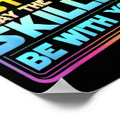 Testing Day Test Day May The Skills Be With You Te ポスター (角)