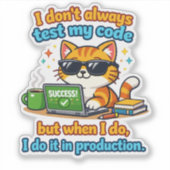 Testing in Production シール (正面)