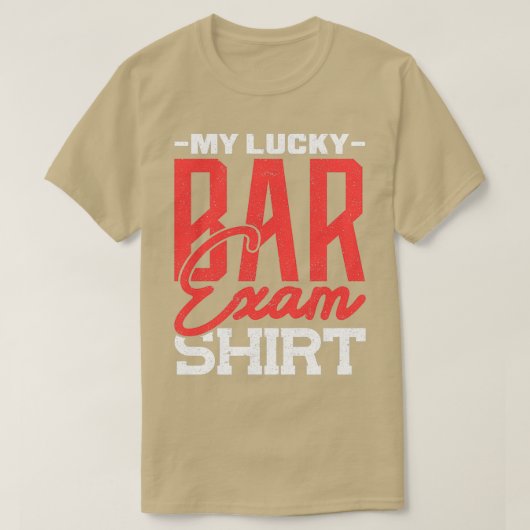 Testing My Lucky Bar Exam Shirt Bartender 2 Tシャツ (デザイン正面)