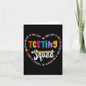 Testing Squad Motivational Test Day Words Heart Te カード (正面)