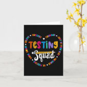 Testing Squad Motivational Test Day Words Heart Te カード (黄色い花)