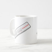 Testkit Dummhes Covid 19コロナウイルスコロナウイルス コーヒーマグカップ (正面左)