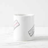 Testkit Dummhes Covid 19コロナウイルスコロナウイルス コーヒーマグカップ (中央)