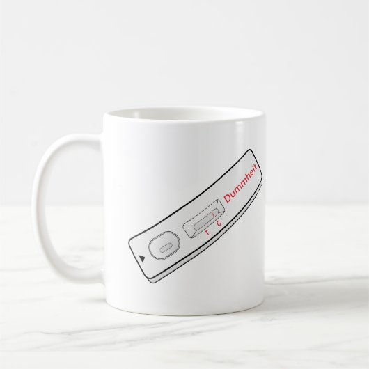 Testkit Dummhes Covid 19コロナウイルスコロナウイルス コーヒーマグカップ (左)