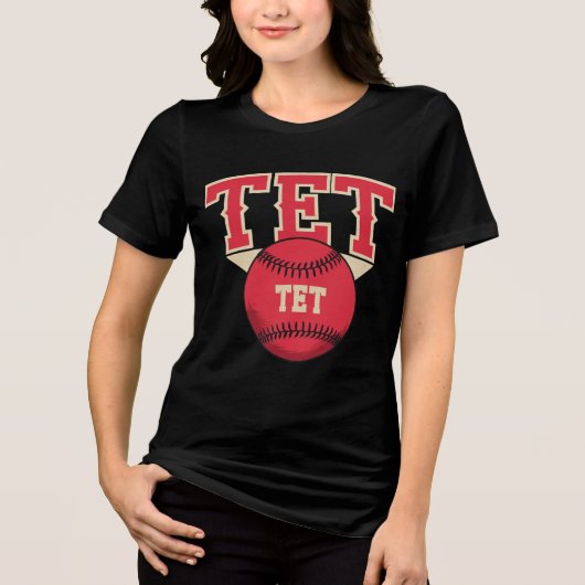 TETベースボールロゴ トライブレンドＴシャツ (正面)