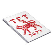 Tet 2023ベトナム猫の新年 ノートブック (右側)