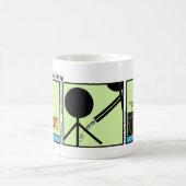 Tetanus おもしろい Shot Stickman Mug - 097 コーヒーマグカップ (中央)