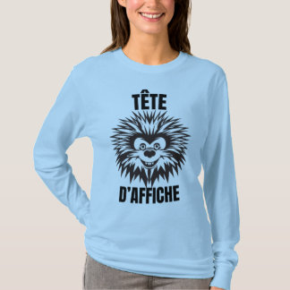 Tête d’affiche – Hérisson drôle et touffu Tシャツ