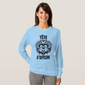 Tête d’affiche – Hérisson drôle et touffu Tシャツ (正面フル)