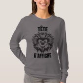 Tête d’affiche – Hérisson drôle et touffu Tシャツ (正面)
