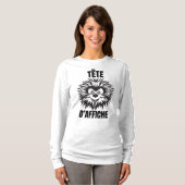 Tête d’affiche – Hérisson drôle et touffu Tシャツ (正面フル)