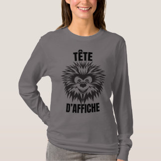 Tête d’affiche – Hérisson drôle et touffu Tシャツ
