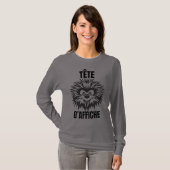 Tête d’affiche – Hérisson drôle et touffu Tシャツ (正面フル)
