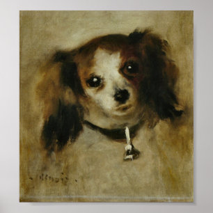 Tête de chien - Pierre Auguste Renoir ポスター