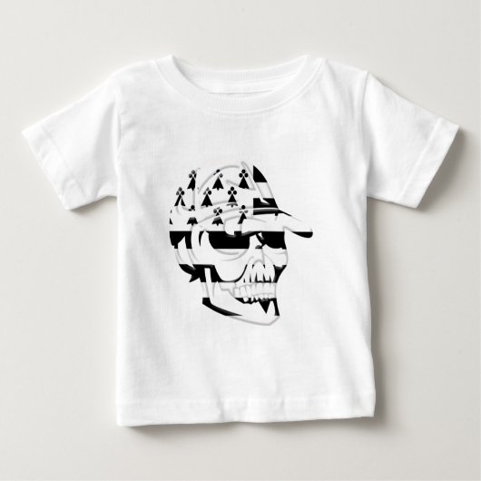 Tête de mort Bretagne ベビーTシャツ (正面)