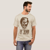 tete de mort citation hipster beard miss coiffure  tシャツ (正面フル)