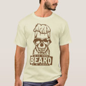 tete de mort citation hipster life without beard b tシャツ (正面)