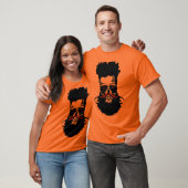 tete de mort hipster barbe barbu moustache coiffur tシャツ (ユニセックス)