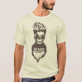 tete de mort hipster citation barbu beard loading  tシャツ (正面)