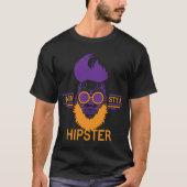 tete de mort hipster citation new style barbe desi tシャツ (正面)