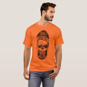 tete de mort hipster citation oh la barbe bonnet 7 tシャツ (正面フル)