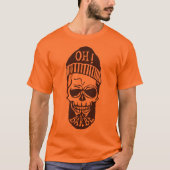 tete de mort hipster citation oh la barbe bonnet 7 tシャツ (正面)