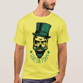 tete de mort hipster citation save foam barbe chap tシャツ