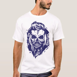 tete de mort hipster citation save razors barbe cr tシャツ