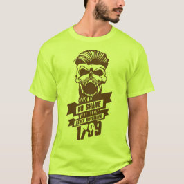 tete de mort hipster citation shave november 1789  tシャツ