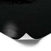 Tete de mort hipster crane 3 diables réunis ポスター (コーナー)