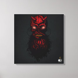 Tête de mort hipster skulls crâne du diable  キャンバスプリント